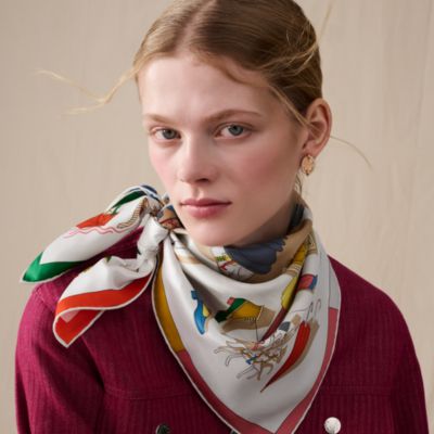 エルメスオーガンジースカーフ 24SS 新作☆HERMES☆スカーフ (HERMES/スカーフ) H243374SF01